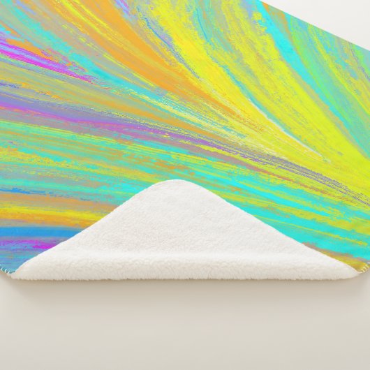 Abstract tropisch zomerfeest sherpa deken (3/4)