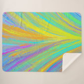 Abstract tropisch zomerfeest sherpa deken (Voorkant (horizontaal))