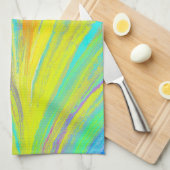 Abstract tropisch zomerfeest theedoek (Quarter Fold)