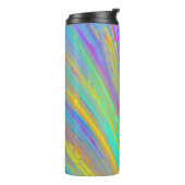 Abstract tropisch zomerfeest thermosbeker (Gedraaid links)