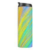 Abstract tropisch zomerfeest thermosbeker (Geroteerd rechts)