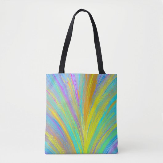 Abstract tropisch zomerfeest tote bag (Voorkant)
