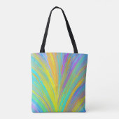 Abstract tropisch zomerfeest tote bag (Achterkant)