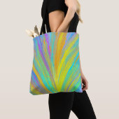 Abstract tropisch zomerfeest tote bag (Dichtbij)