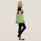 Abstract tropisch zomerfeest tote bag (Op model)