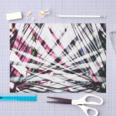 Abstract Tropisch zwart en roze Oerwoud lekt Tissuepapier (Craft)