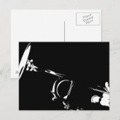 Abstract Trumpet Briefkaart (Voorkant / Achterkant)