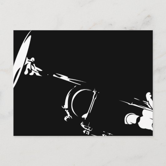 Abstract Trumpet Briefkaart (Voorkant)