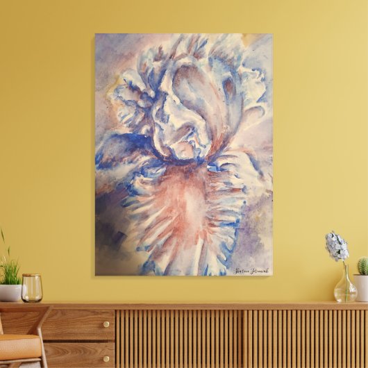 Abstract Tulips Canvas Afdruk (Insitu (Woonkamer))