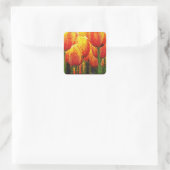 Abstract Tulpen Schilderen Kunst - Sticker (Tas)