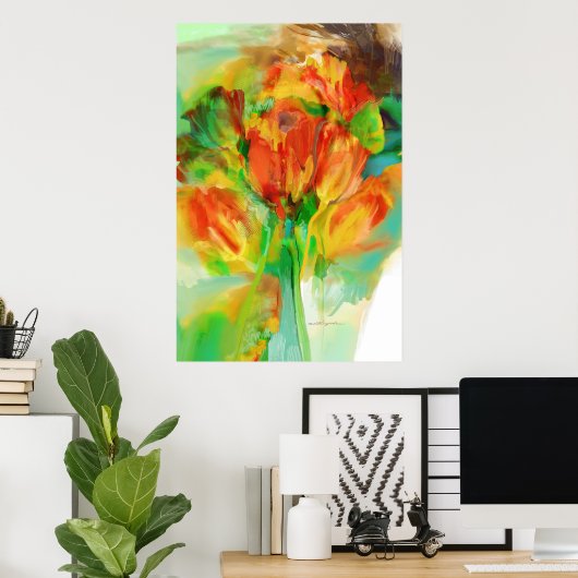 Abstract tulponderzoek poster (Thuiskantoor)