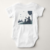 Abstract Tunnel Perspective with Two Figures Romper (Achterkant)
