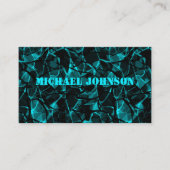 Abstract, turquoise, creatief visitekaartje (Voorkant)