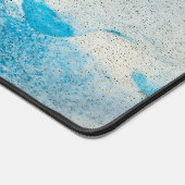 Abstract turquoise patroon bureaumat (Hoek)