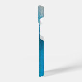 Abstract turquoise patroon iPhone hoesje (Linkerkant)