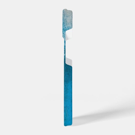 Abstract turquoise patroon iPhone hoesje (Linkerkant)