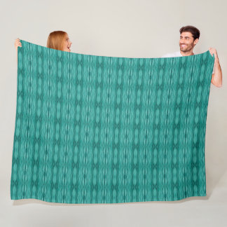 Abstract turquoise water rimpelpatroon fleece deken