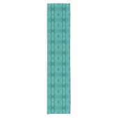 Abstract turquoise water rimpelpatroon korte tafelloper (Voorkant)