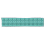 Abstract turquoise water rimpelpatroon korte tafelloper (Horizontaal)