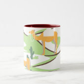 Abstract Tweekleurige Koffiemok (Center)