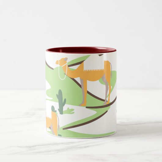 Abstract Tweekleurige Koffiemok (Center)