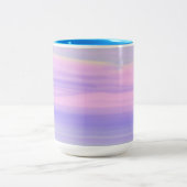 abstract tweekleurige koffiemok (Center)