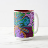 Abstract Tweekleurige Koffiemok (Voorkant rechts)