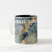 Abstract Tweekleurige Koffiemok (Voorkant links)