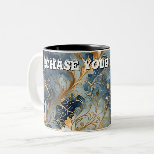 Abstract Tweekleurige Koffiemok (Voorkant links)