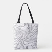Abstract twisted background. Lines of variable thi Tote Bag (Achterkant)