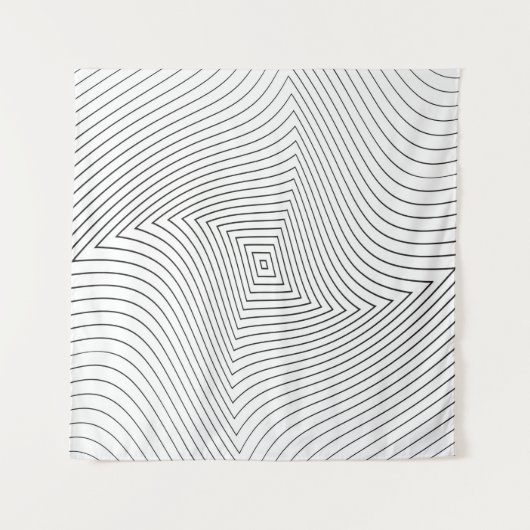 Abstract twisted background. Lines of variable thi Wandkleed (Voorkant (horizontaal))