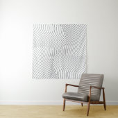 Abstract twisted background. Lines of variable thi Wandkleed (In situ)