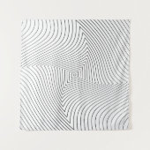 Abstract twisted background. Lines of variable thi Wandkleed (Voorkant)