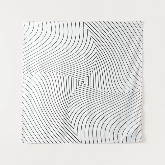 Abstract twisted background. Lines of variable thi Wandkleed (Voorkant)