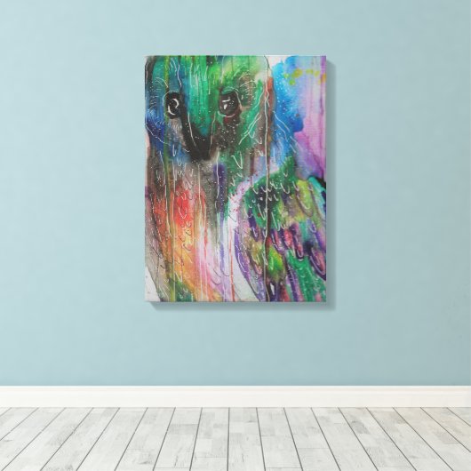 Abstract Uil Schilderen Canvas Afdruk (Insitu (Houten vloer))