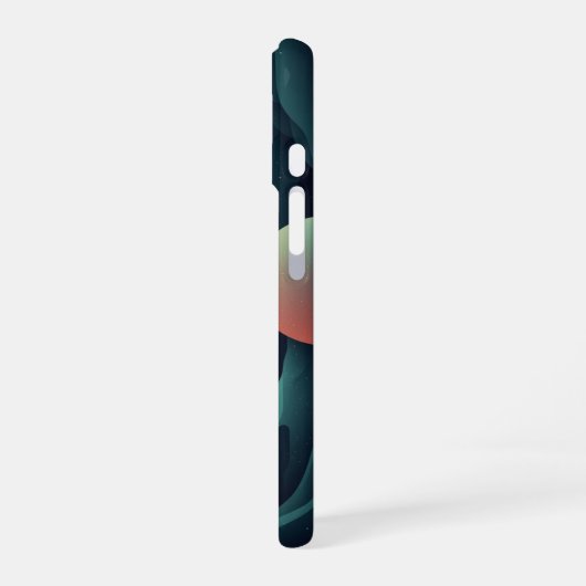 Abstract Underwater Cave iPhone 16 Hoesje (Linkerkant)