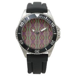 Abstract Unieke Handgetekende Kunst Horloge