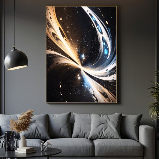 Abstract Universe Canvas Afdruk