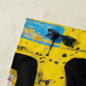 Abstract Urban Graffiti Splash Art Strandlaken (In situ)