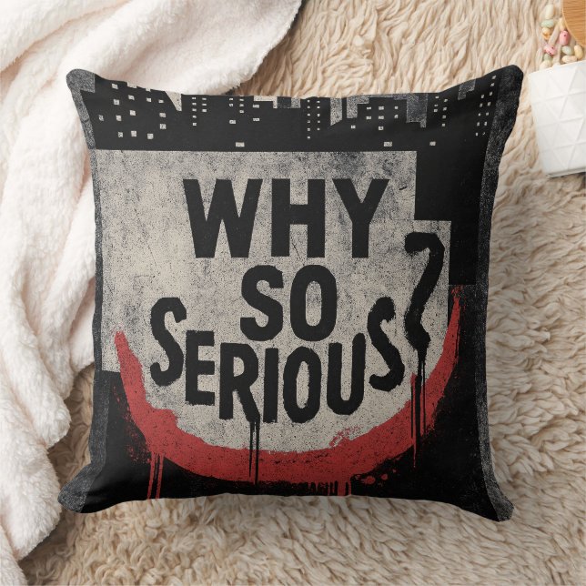 Abstract Urban Grin Art Kussen (Deken)