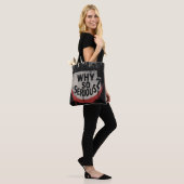 Abstract Urban Grin Art Tote Bag (Op model)