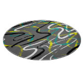 Abstract Urban: Grunge Wave Lines. Snijplank (Hoek)