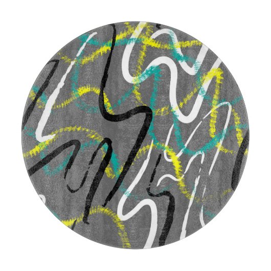 Abstract Urban: Grunge Wave Lines. Snijplank (Voorkant)