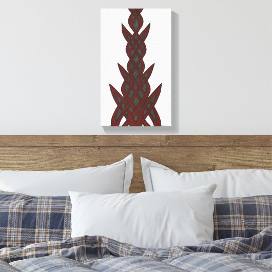 Abstract Urban Pulse Canvas Afdruk (Insitu (Slaapkamer))