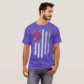 Abstract US Flag Darts Artwork - Darts T-shirt (Voorkant volledig)