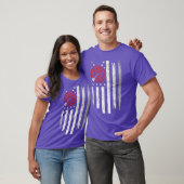 Abstract US Flag Darts Artwork - Darts T-shirt (Unisex)
