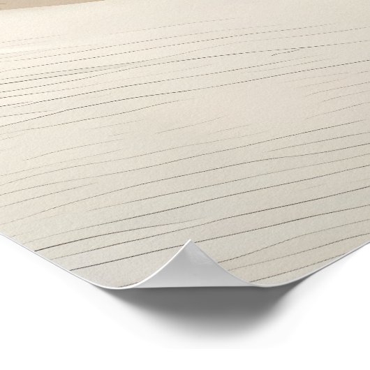 Abstract Vallei Schilderen in Gold Majestic Mounta Poster (Hoek)