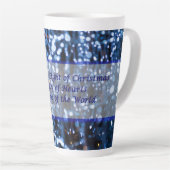 Abstract van blauwe lampjes tekstlatte Mok (Rechterhoek)