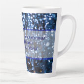 Abstract van blauwe lampjes tekstlatte Mok (Rechts)