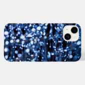 Abstract van Blue Lights iPhone Case (Achterkant (horizontaal))